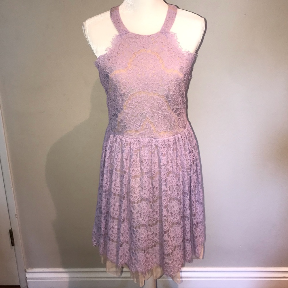 Francesca’s NWT Purple Lace Dress Sz M
